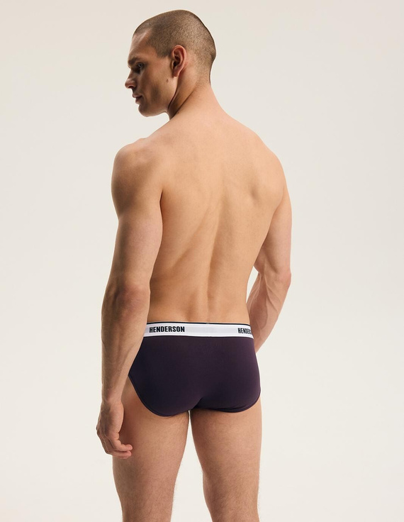 Slips da uomo Henderson Free 45786 2 pezzi in cotone blu navy