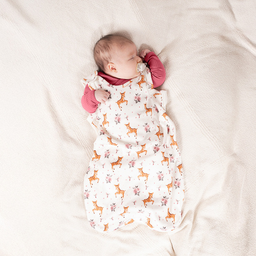 216043 Sacco nanna Lala Nicol - 100% cotone, disegno di uccelli e sarnie