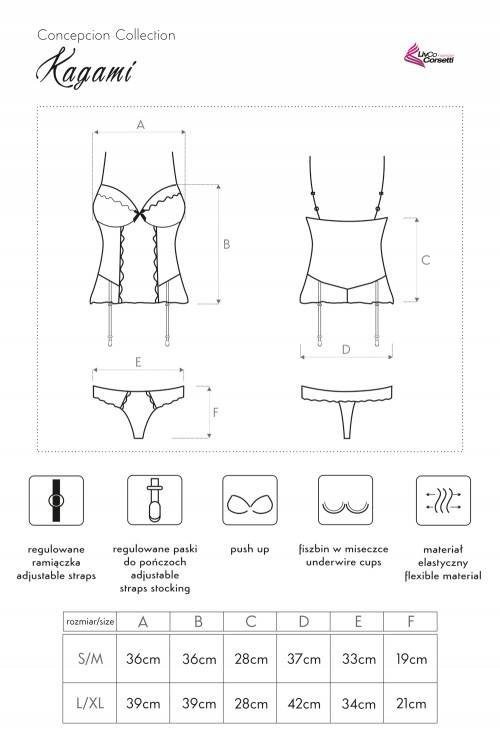 Kagami LC 90205 Corsetto + perizoma LivCo Corsetti Fashion
