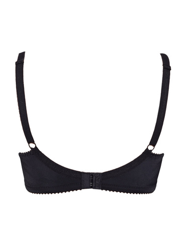 Donna 1962 Reggiseno morbido con ferretto in microfibra, cotone, nero