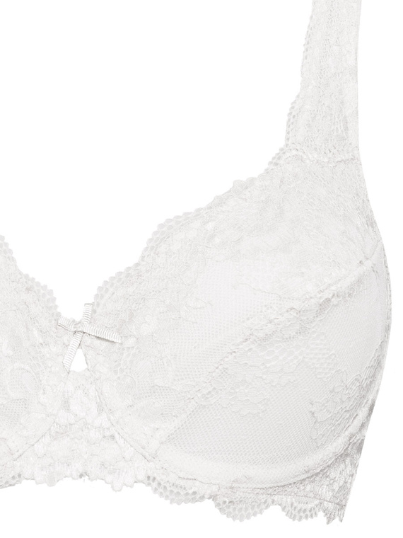 2442 Reggiseno Wonderlace - in pizzo, morbido, con ferretto e regolabile Sielei bianco