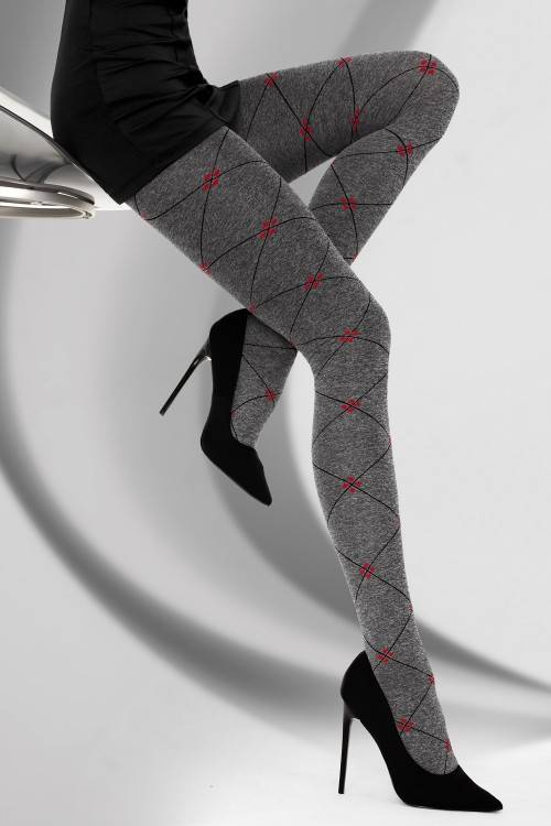 Lirana 40 den Melange/Rosso Collant LivCo Corsetti