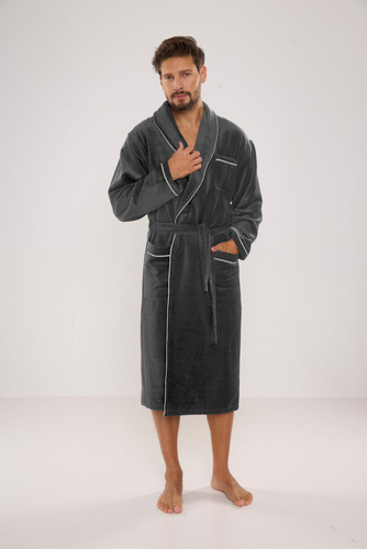 735 Vestaglia da uomo Manuele De Lafense - grafite