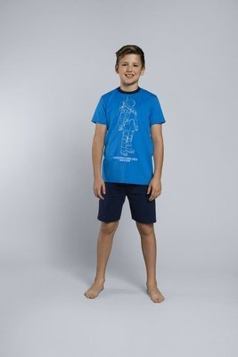 Pigiama Orion in cotone per bambino Moda italiana zaffiro/blu navy
