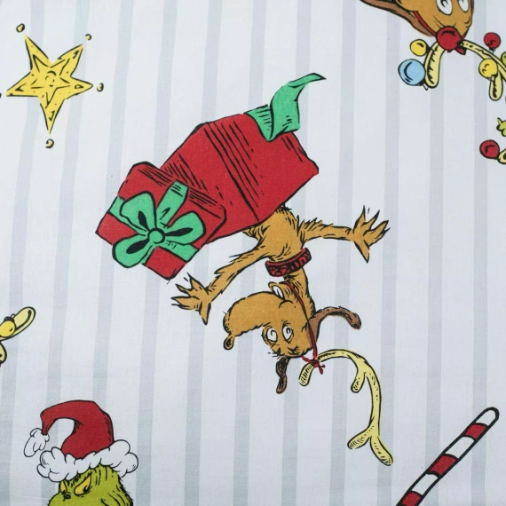 Biancheria da letto Grinch Grinchmas JF24 140x200 cotone 100% Grinch castello