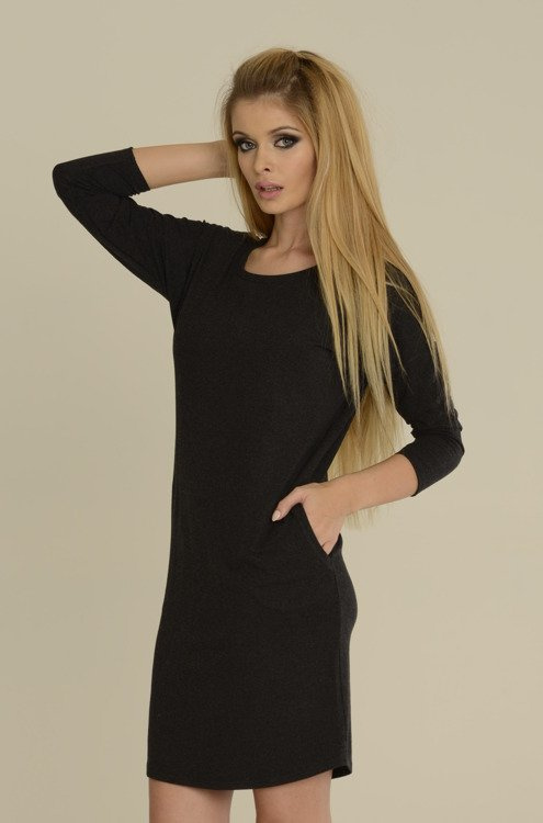 543 Camicia da notte Paula manica 7/8 - melange chiaro