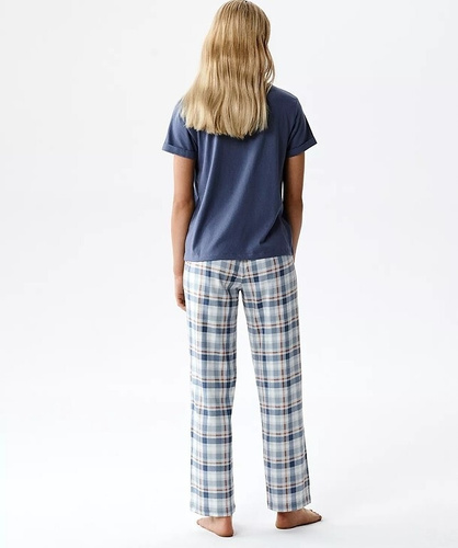 Pigiama donna Atlantic NLP-513 modal cotone manica corta pantaloni fantasia