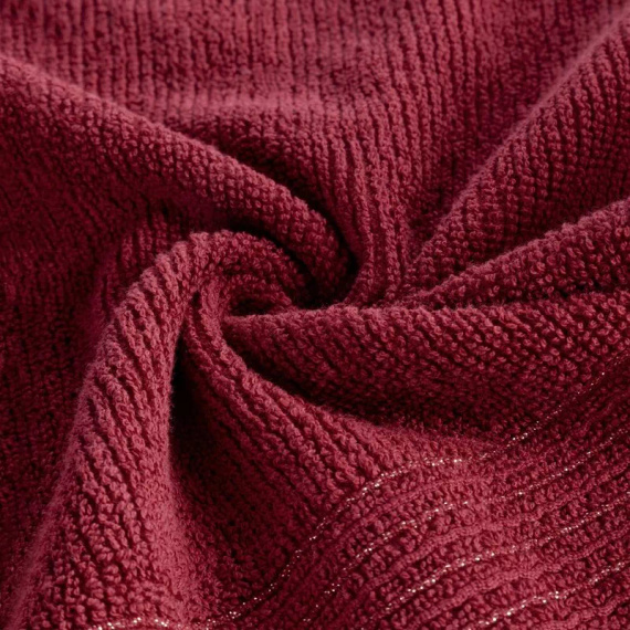 Set di 3 asciugamani Eurofirany 500 GSM cotone in confezione premium bordeaux