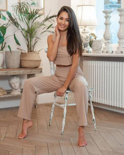 Sensis Laida Set pigiama donna - beige