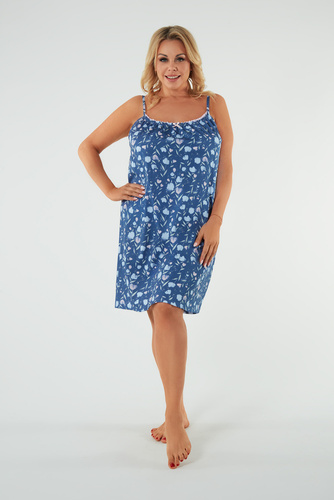 Camicia da notte a tulipano, cinturino stretto Moda italiana - stampa