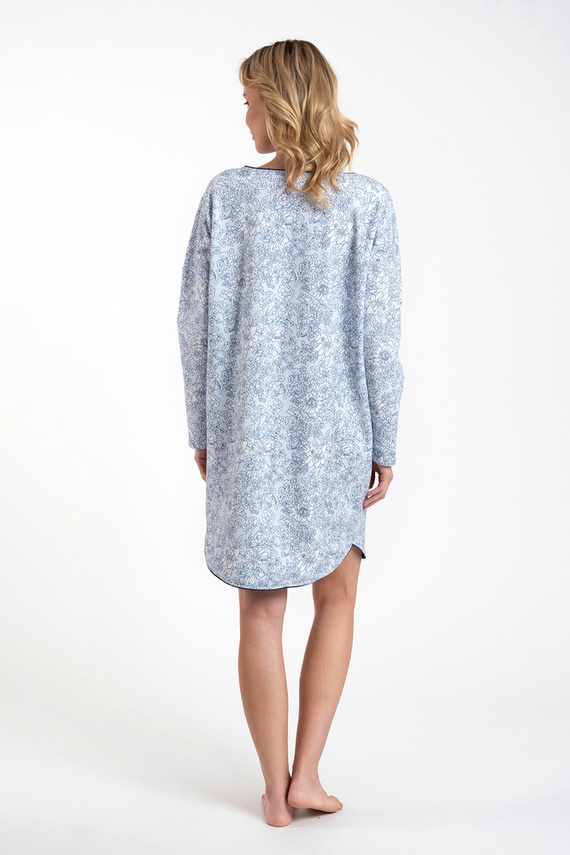 Camicia da notte Gracjela Moda italiana - stampa blu