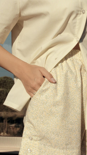 Pigiama donna Sensis Ophelia lime – estivo, 100% cotone