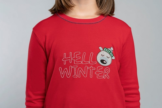 Czoka Pigiama da bambina Moda italiana - rosso