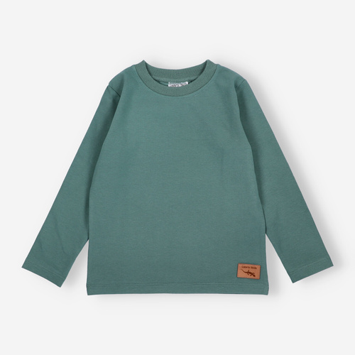 KAR-1020 Camicetta a maniche lunghe da ragazzo Lagarto Verde - cotone con elastan, produzione polacca