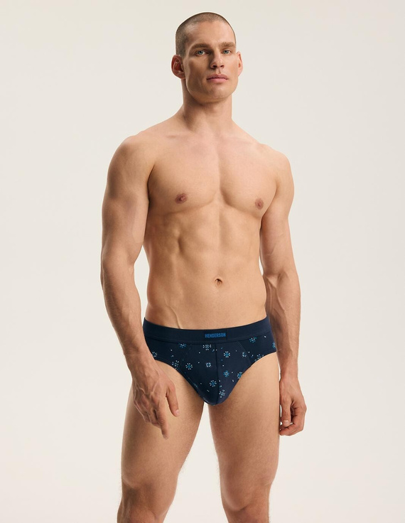 Slip da uomo Henderson Faro 45789 2-Pezzi Blu navy 93% Cotone