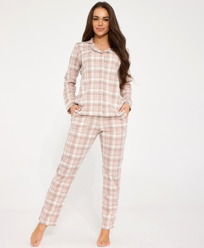 482/434 Pigiama donna Smile 4 Cornette - cotone, sbottonato, con colletto