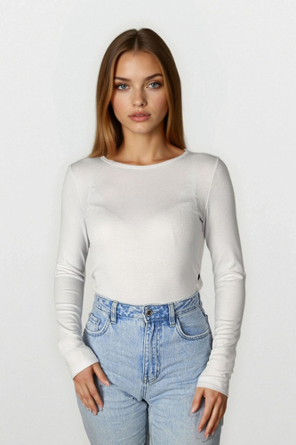 Irma Active Camicetta classica da donna Eldar bianco- Camicetta a maniche lunghe in viscosa, elastica e versatile
