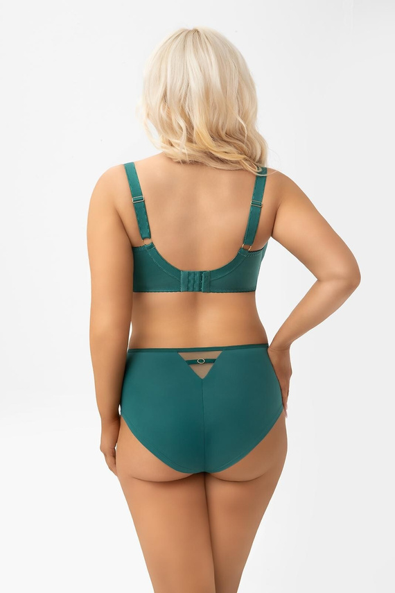 Reggiseno soft Gorsenia G004 Kasja verde – forte sostegno per seno grande