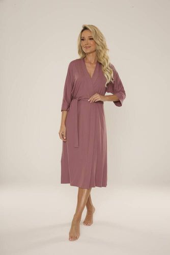 942 Visa Accappatoio lungo De Lafense - berry