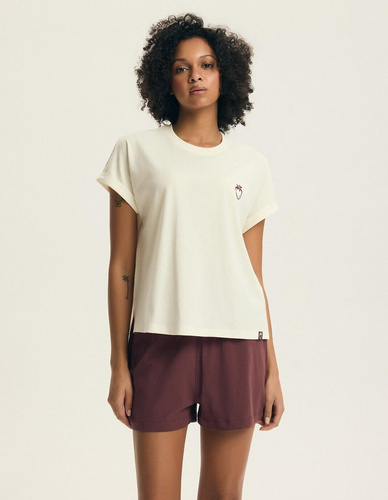 Pigiama donna Henderson Evika 44464 – cotone, ricamo frutta, shorts