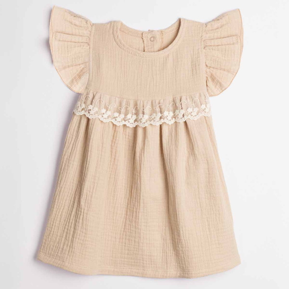 Nicol 224257 Abito in Mussola per Bambina 100% Cotone per l'Estate