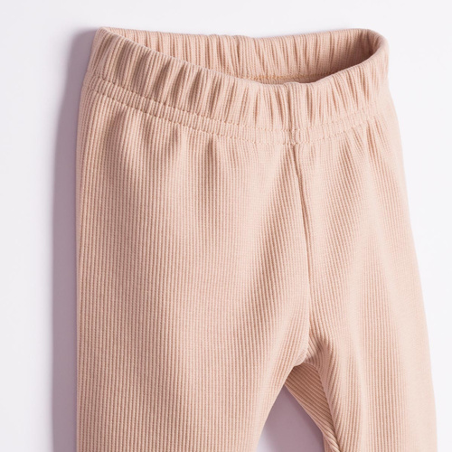 228017 Nicol FARMA Pantaloni neonato beige a coste elasticizzati