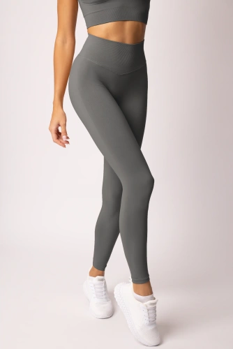 Leggings da donna SPAIO Flex Innergy 2.0 graphite senza cuciture, supporto al recupero