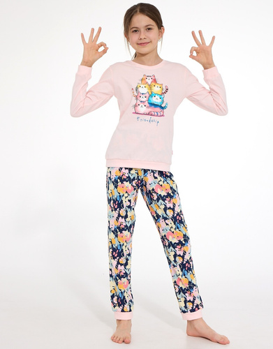 Pigiama bambina Cornette Young Girl 592/210 Friendship 100% cotone