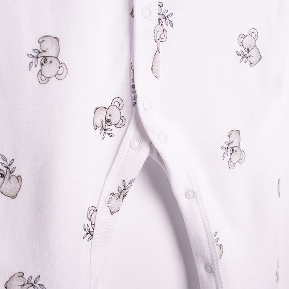 Pigiama neonato 223033 Figo Nicol Koala 100% cotone bianco