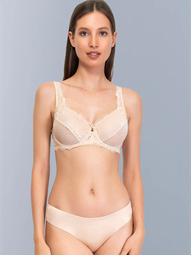 2442 Reggiseno Wonderlace - pizzo, morbido, con ferretto e regolabile Sielei beige