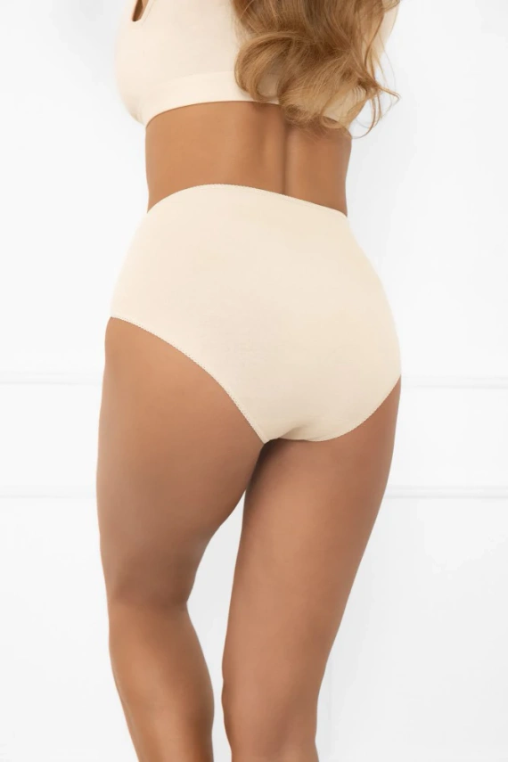 Libra maxi mutandine da donna con accento in pizzo | Moda italiana blu polvere