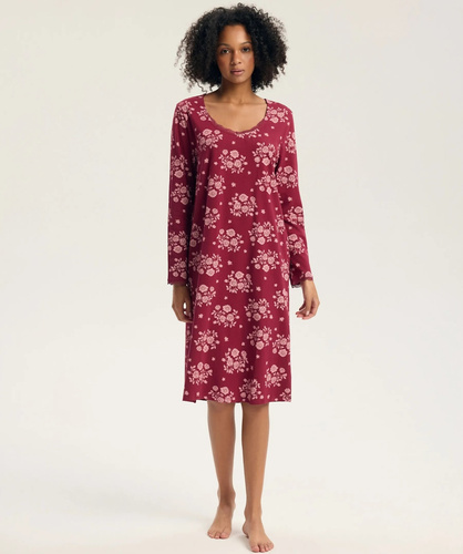 Camicia da notte Henderson 45404 Galla viola 100% cotone manica corta