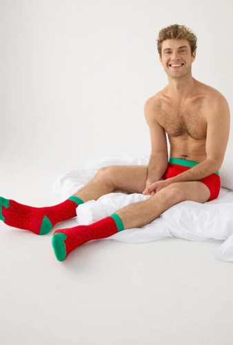 Komplet 20475 Boxer + Calze Uomo in Cotone Anguria Regalo