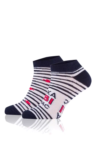 S151S Calzini Rybka Moda italiana - blu navy/bianco/rosso