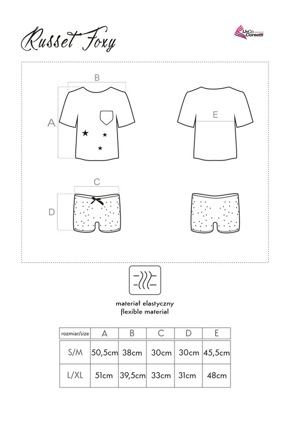 Russet Foxy 0204 Pigiama donna LivCo Corsetti Fashion