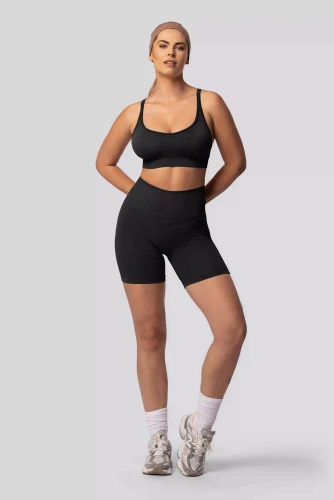 Spaio PUSH-UP PRO shorts modellanti senza cuciture vita alta fitness black