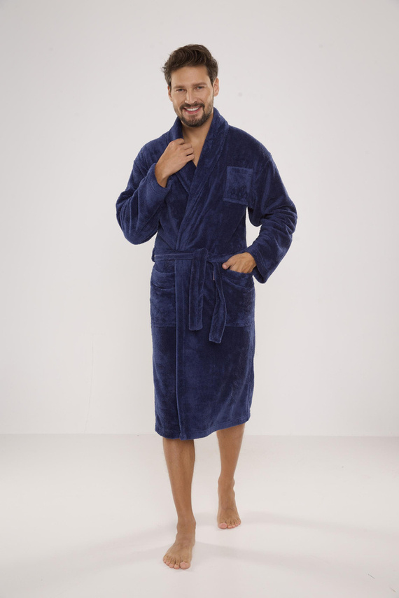 811 Accappatoio in felpa da uomo De Lafense - denim