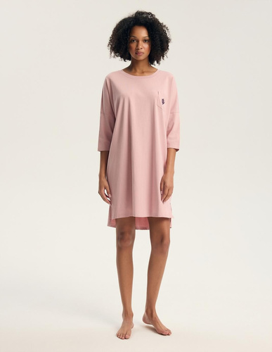 Camicia da notte Henderson 45446 Galla 3/4 Rosa 100% Cotone Comfort