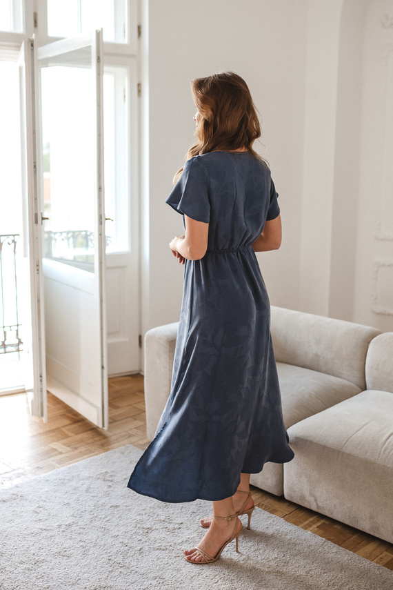 Milk & Love Lovely Dress Long abito premaman e per allattamento blu navy