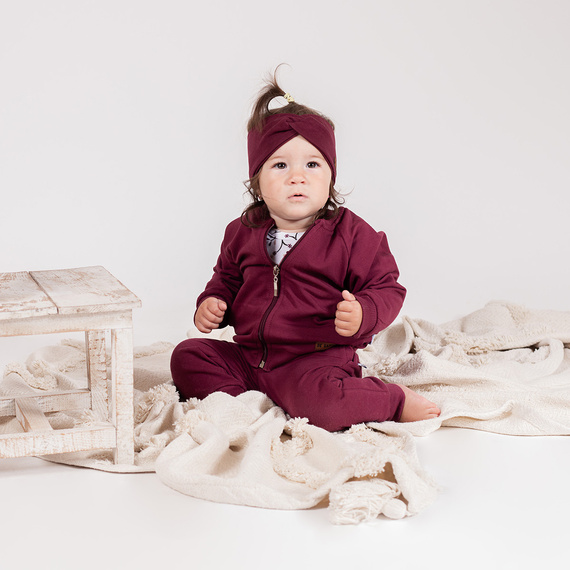 217274 Alisa Nicol - pantaloni in cotone, bordeaux