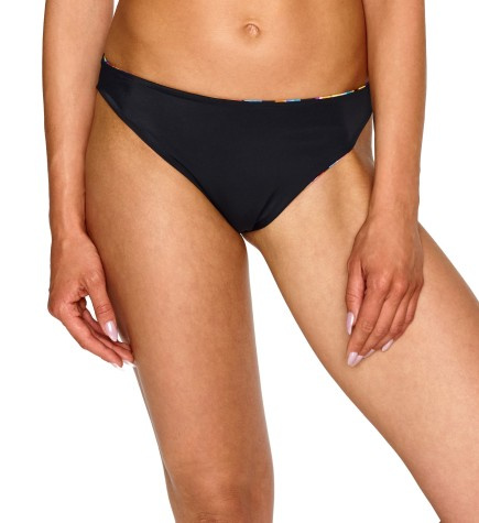 Elisa Figi 3 Lupoline slip bikini reversibile 2in1 nero e fantasia