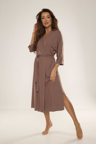 942 Visa Vestaglia lunga De Lafense - mocca