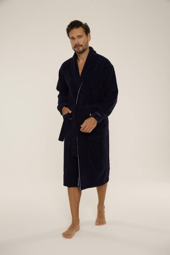 735 Manuele vestaglia da uomo De Lafense - blu navy