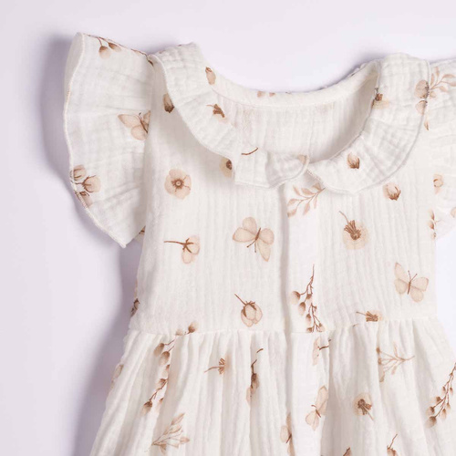 Nicol 224240 Abito in Mussola per Bambina 100% Cotone per l'Estate