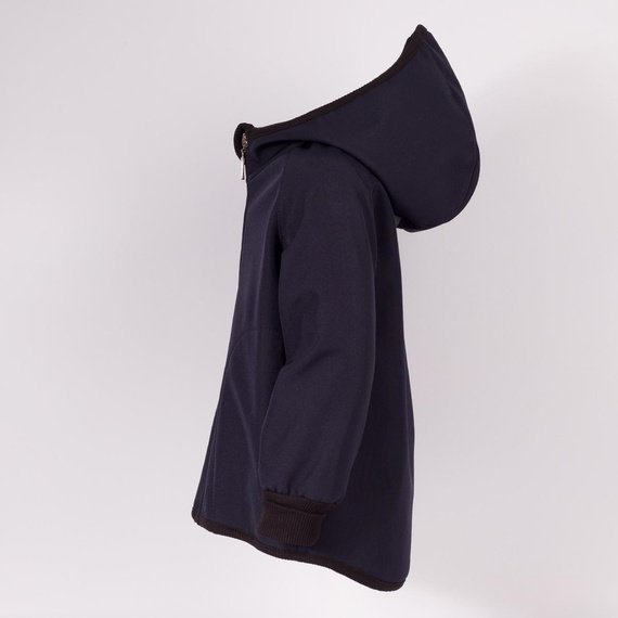 229004 Nicol Giacca softshell bambino con pile, cappuccio, riflettente - blu scuro