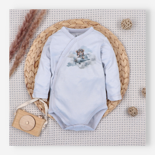 NINI ABN-5743/JSZ body incrociato 100% bambù Baby Bear Pilot