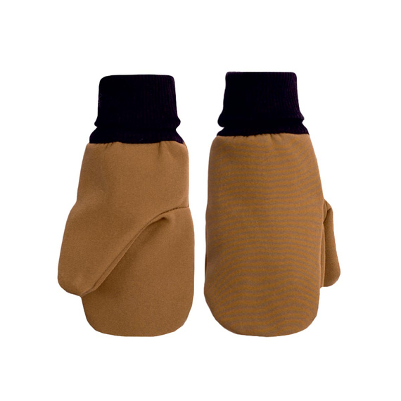 229073 Guanti bambini Nicol Softshell impermeabili con pile - oliva