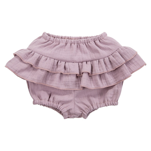 Bloomers in mussola botanica con balze Eevi heather - 100% cotone