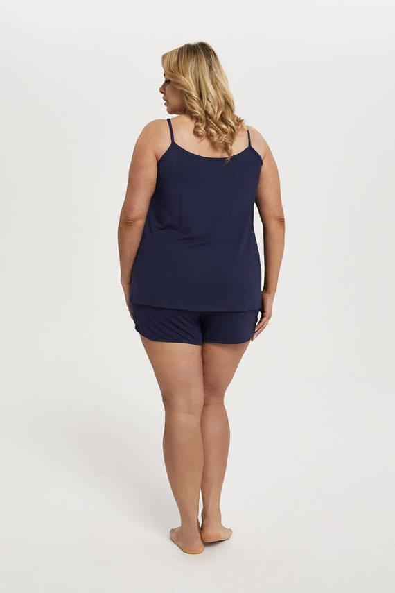 Song Pigiama da donna a fascia stretta, pantaloncini Moda italiana - blu navy