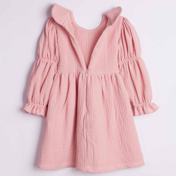 Vestito bambina Nicol 224286 mussola 100% cotone manica lunga